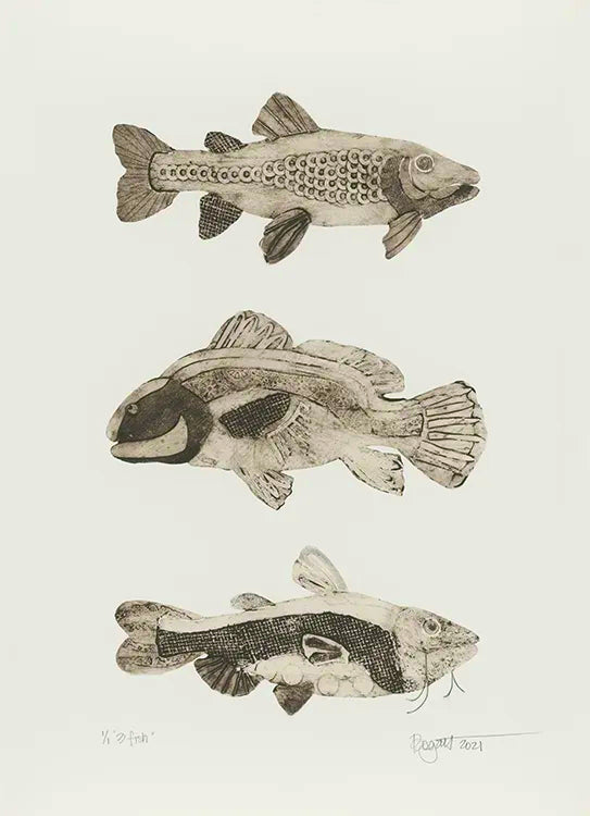 3 Fish Archival Print