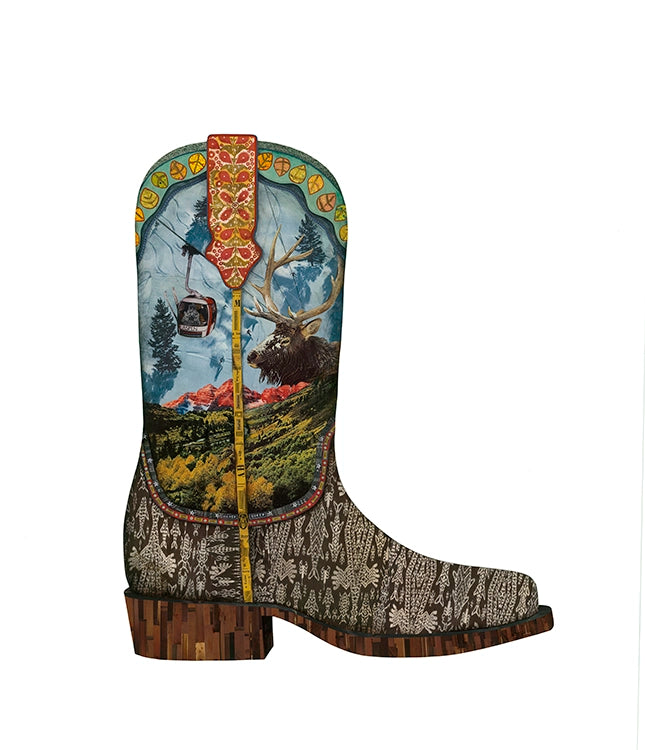 Acrylic Framed Aspen Boot