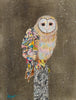 Barn Owl On a Snowy Night 3 Archival Print