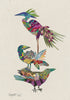Bird Totem 5 "Janet, Jack, & Chrissie" Archival Print