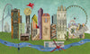 Dallas Cityscape Archival Print
