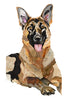 German Shepherds Archival Print