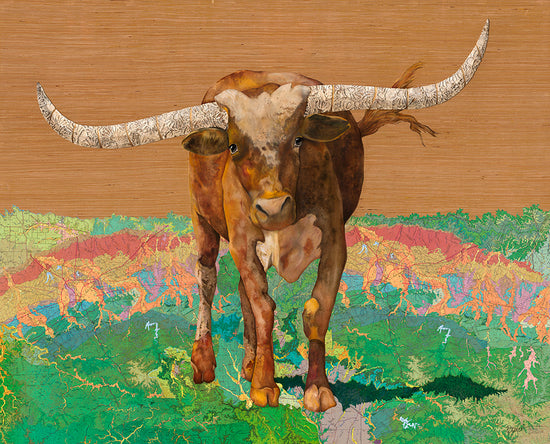 Load image into Gallery viewer, Acrylic Framed Longhorn
