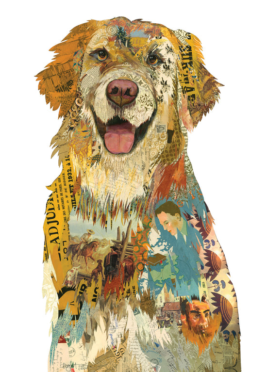 Birdie Golden Retriever Stationery