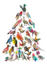 Christmas Tree Birds Archival Print