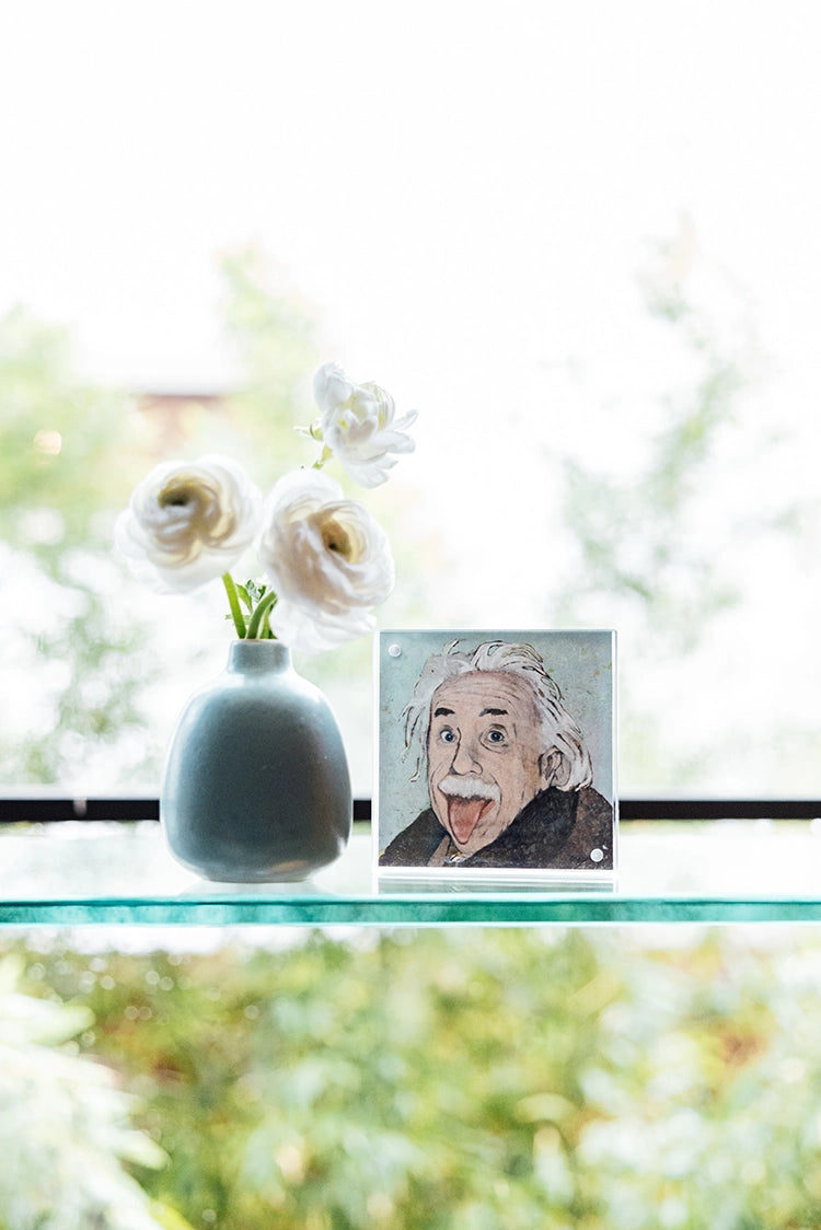 Acrylic Framed Big Al Teal Print