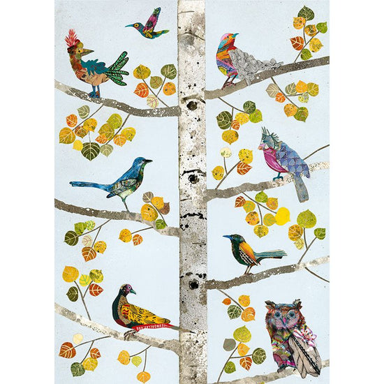 Acrylic Framed Aspen Bird Tree of Life 9 Print