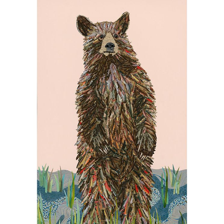 Acrylic Framed Big Bear Pink Print