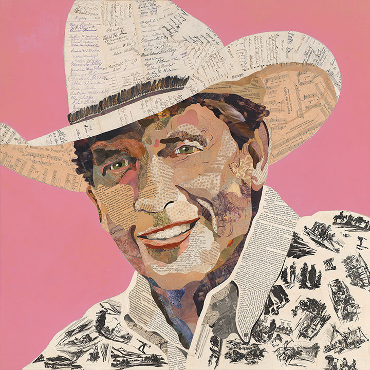Load image into Gallery viewer, Acrylic Framed Pink George Strait Print
