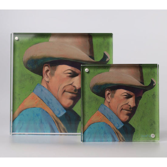 Acrylic Framed James Arness Cowboy Print