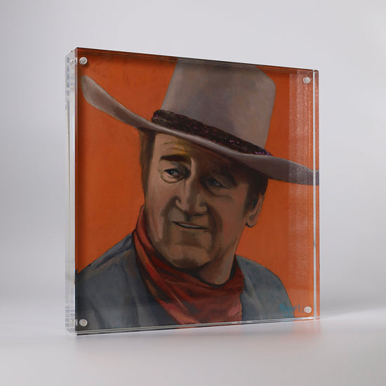 Acrylic Framed John Wayne Cowboy Print