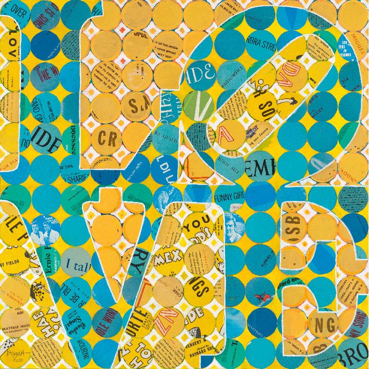 Acrylic Framed LOVE TexMex Print