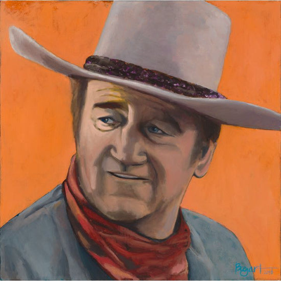 Acrylic Framed John Wayne Cowboy Print